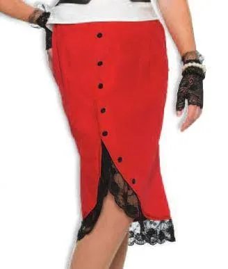 1940's Bombshell Red Pencil Skirt