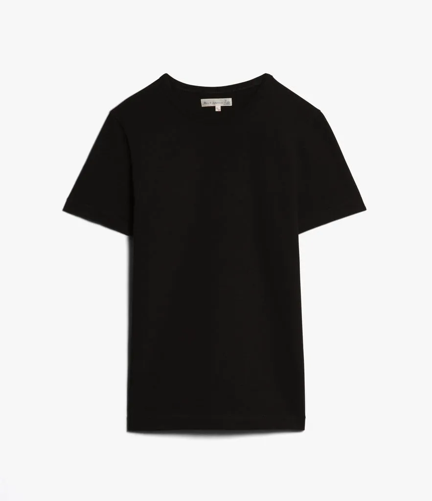 215 Loop Wheeled T-shirt | Black