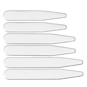 6 Pcs Stainless Steel Collar Stays