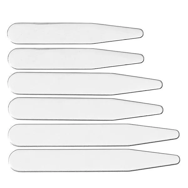 6 Pcs Stainless Steel Collar Stays