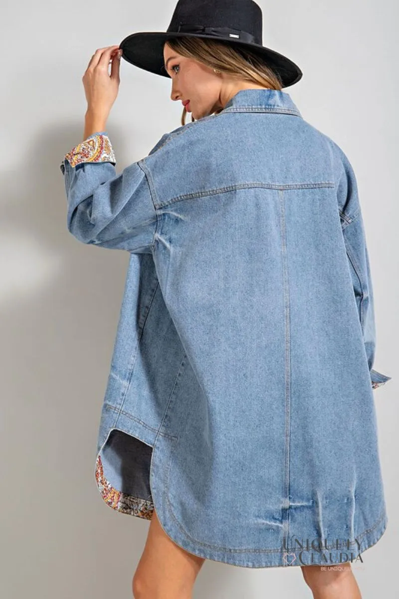 Alison Denim Oversized Shacket