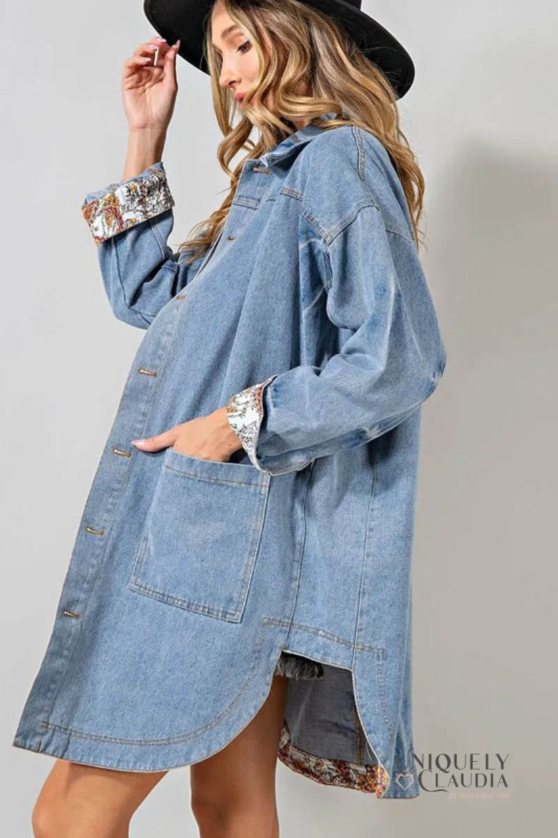 Alison Denim Oversized Shacket