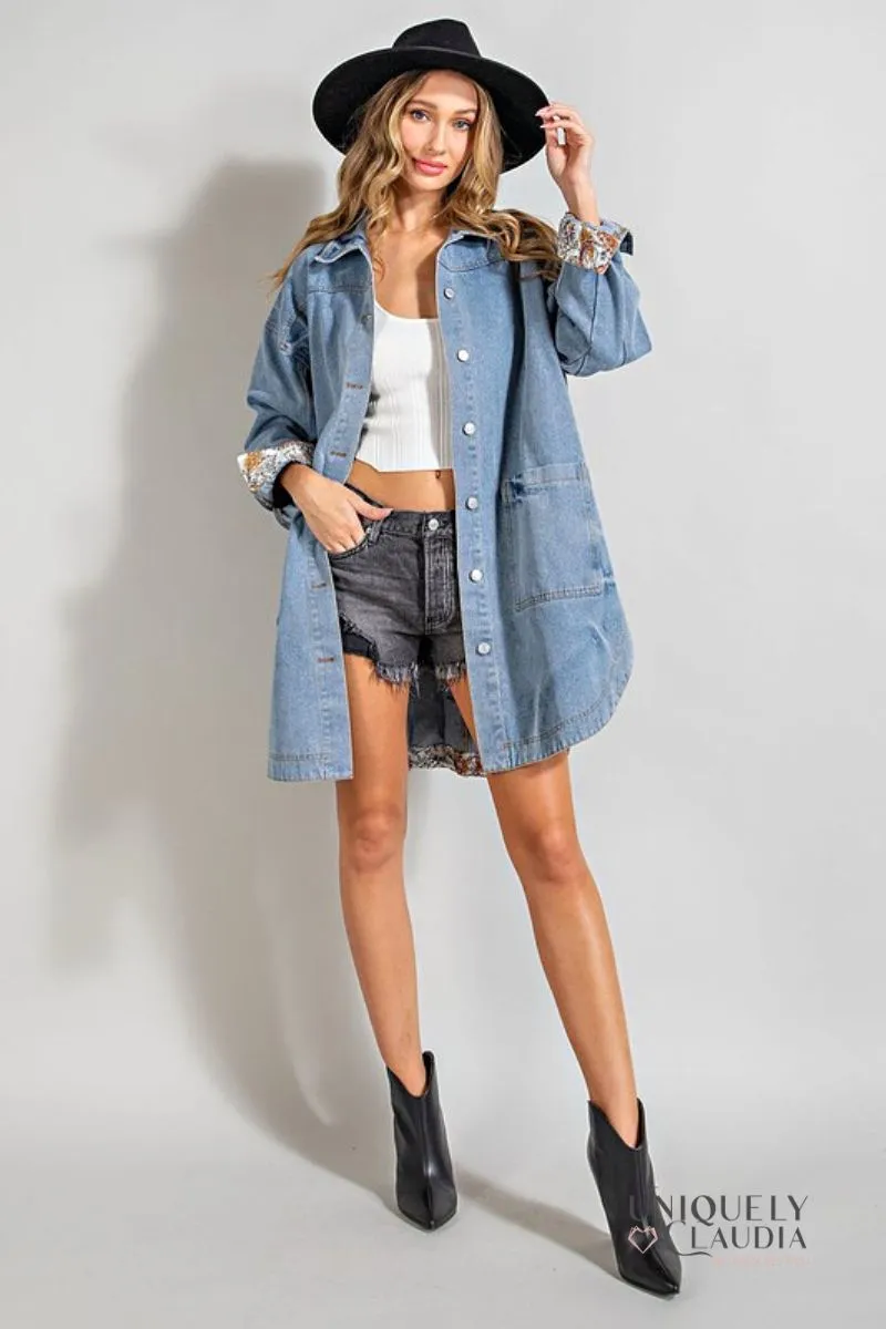 Alison Denim Oversized Shacket