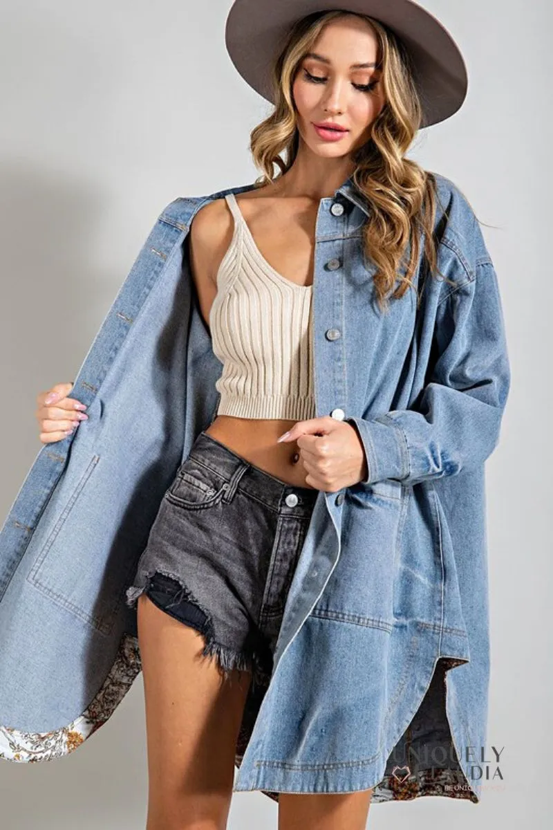 Alison Denim Oversized Shacket