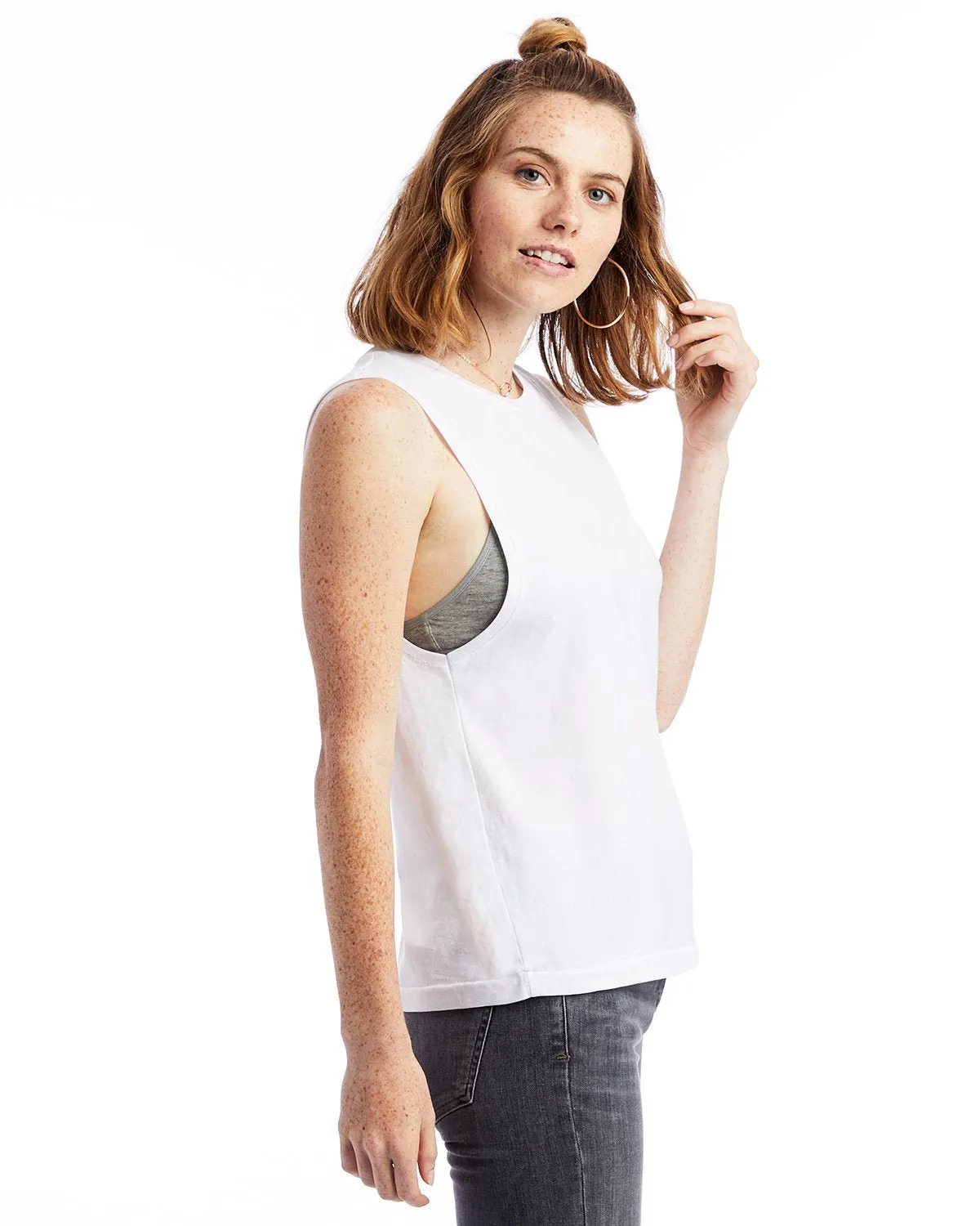 Alternative 1016CG Ladies' Heavy Wash Muscle Tank