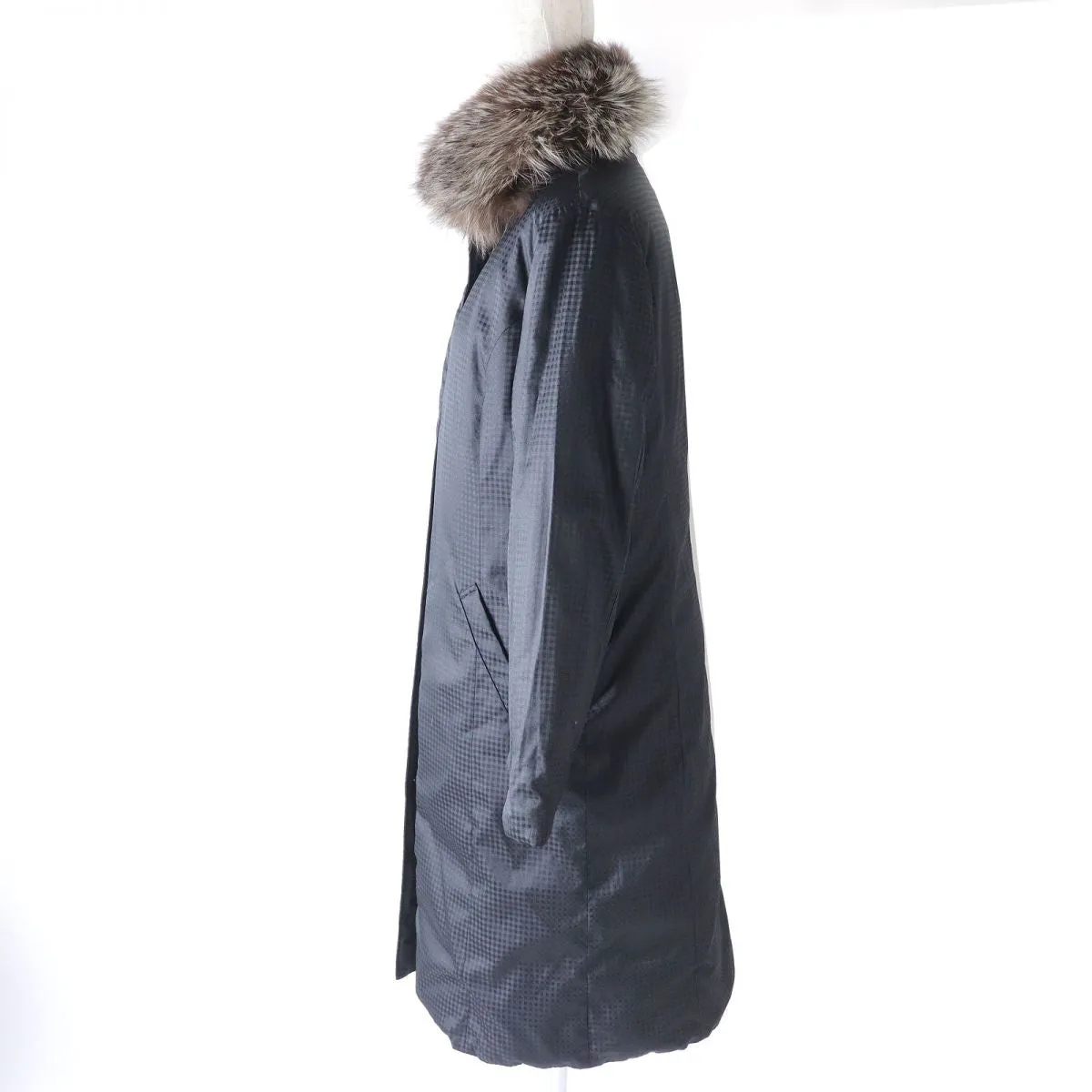 Aquascutum Fox Fur Reversible Down Coat