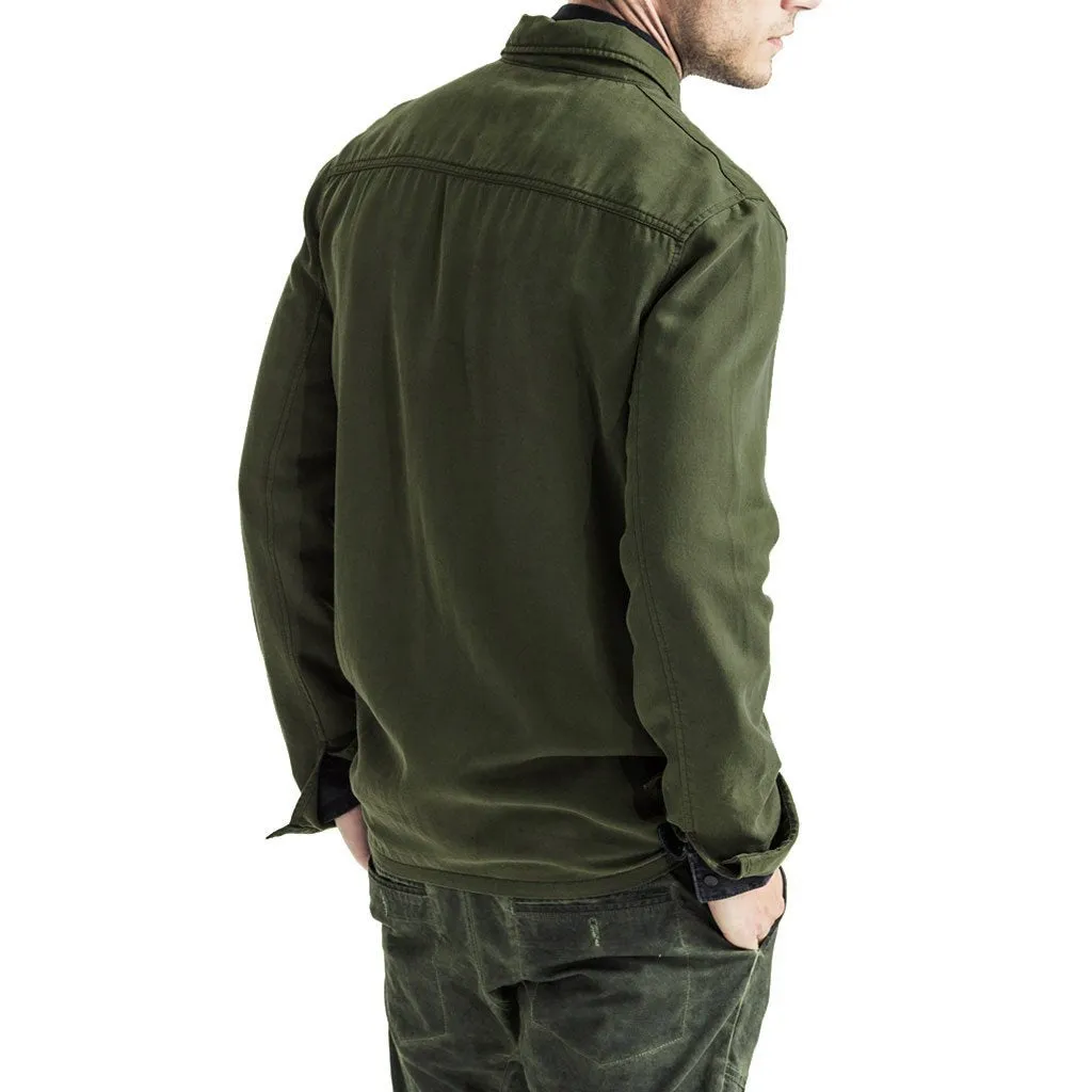 Arrow Shacket - Olive