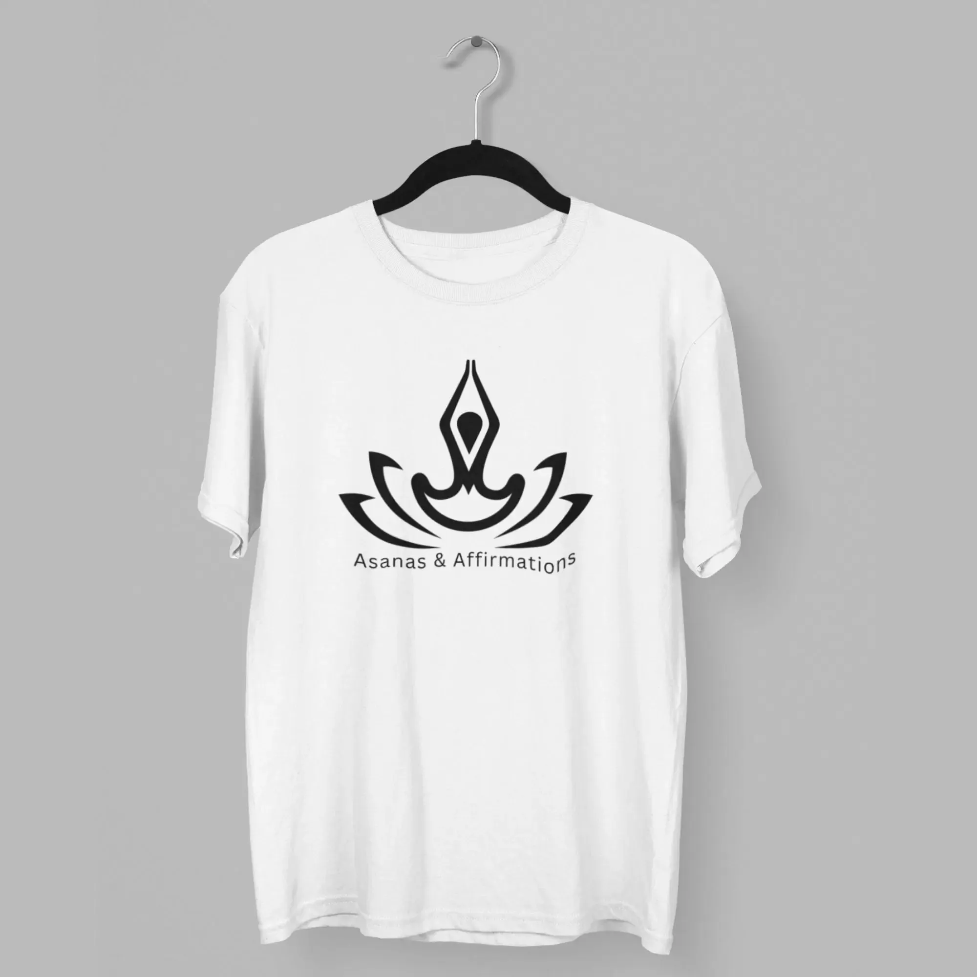 Asanas & Affirmations Round Neck Half Sleeve Classic T-Shirt