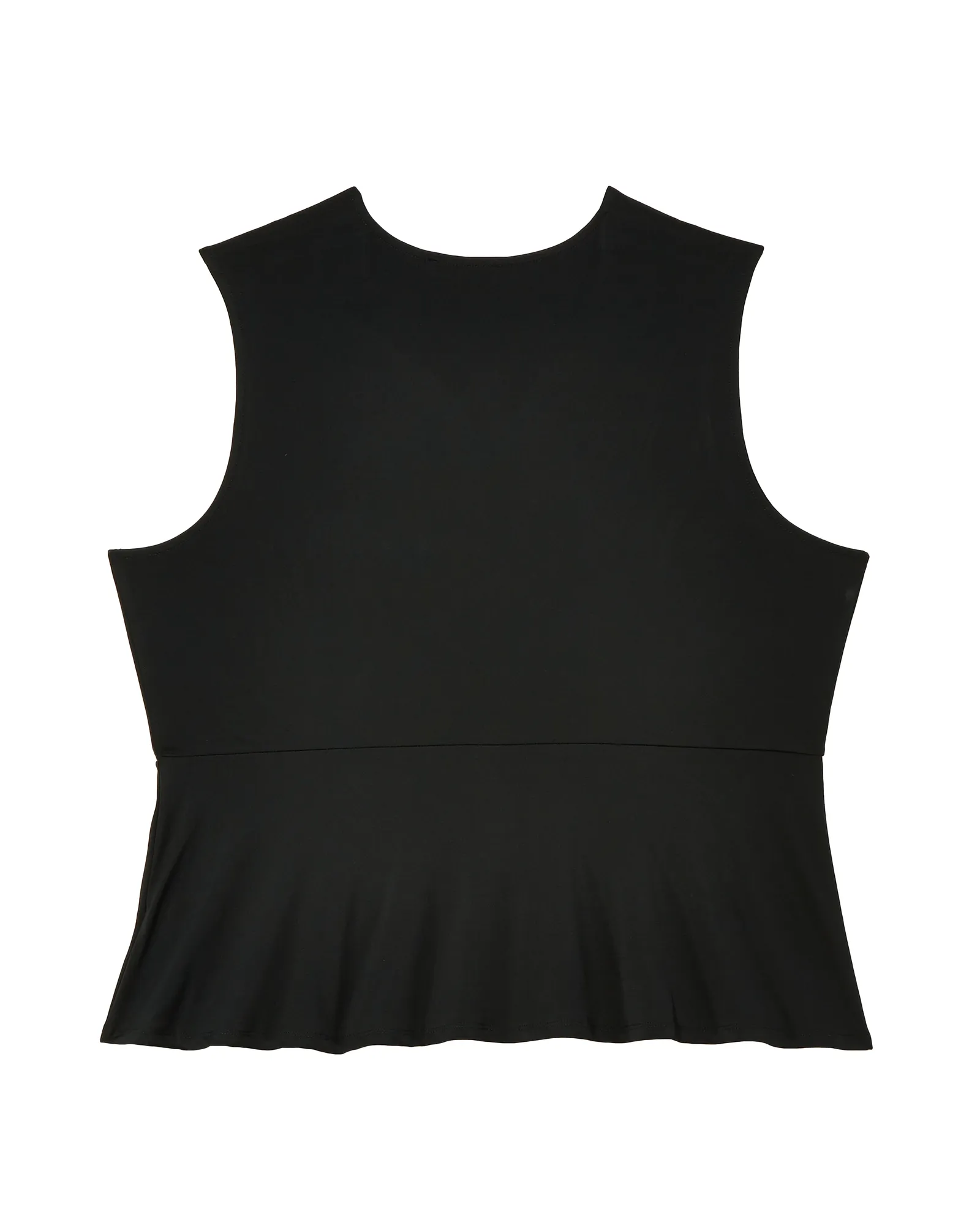 Audrey Pleated Peplum Top | Black