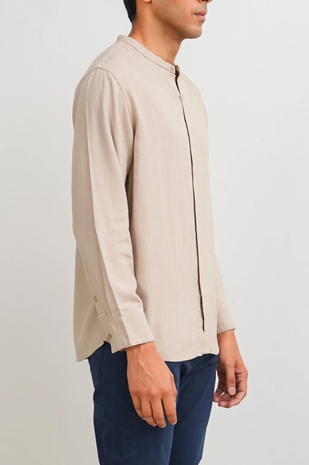 BAND COLLAR SHIRT