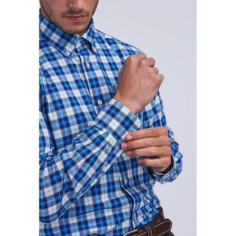 Barbour Highland Check 28 Tailored Fit Mens Shirt - Blue