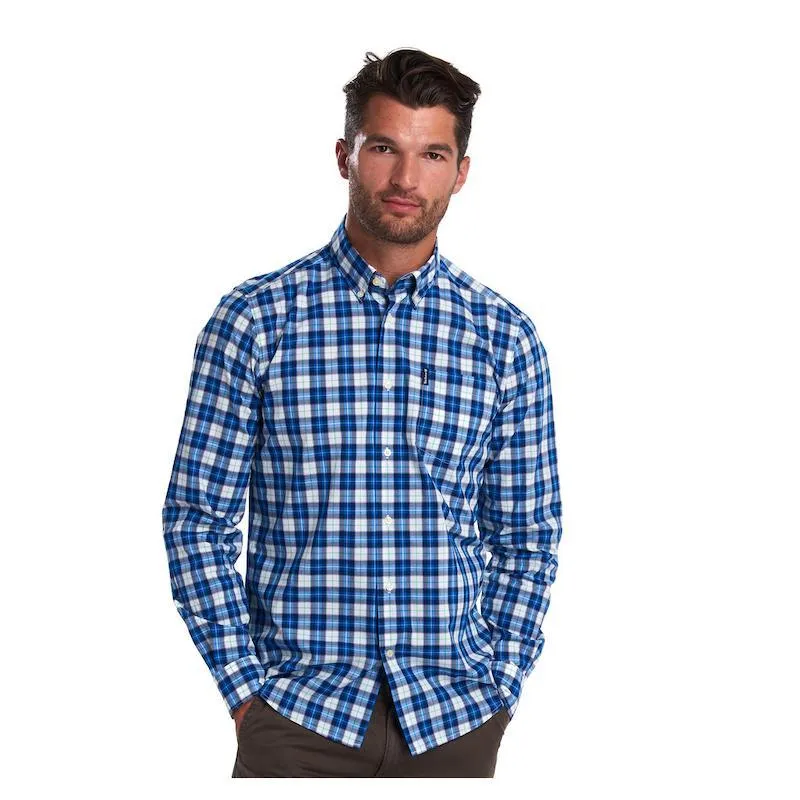 Barbour Highland Check 28 Tailored Fit Mens Shirt - Blue