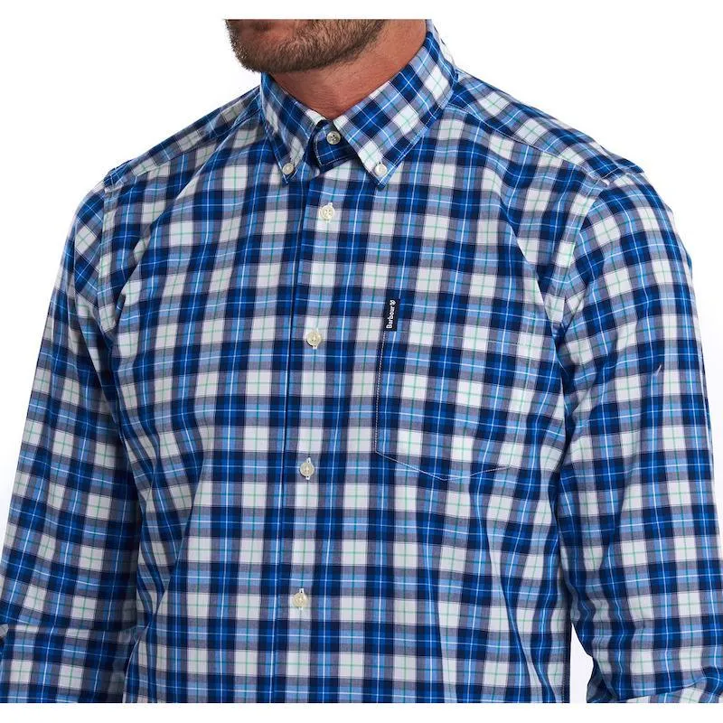 Barbour Highland Check 28 Tailored Fit Mens Shirt - Blue