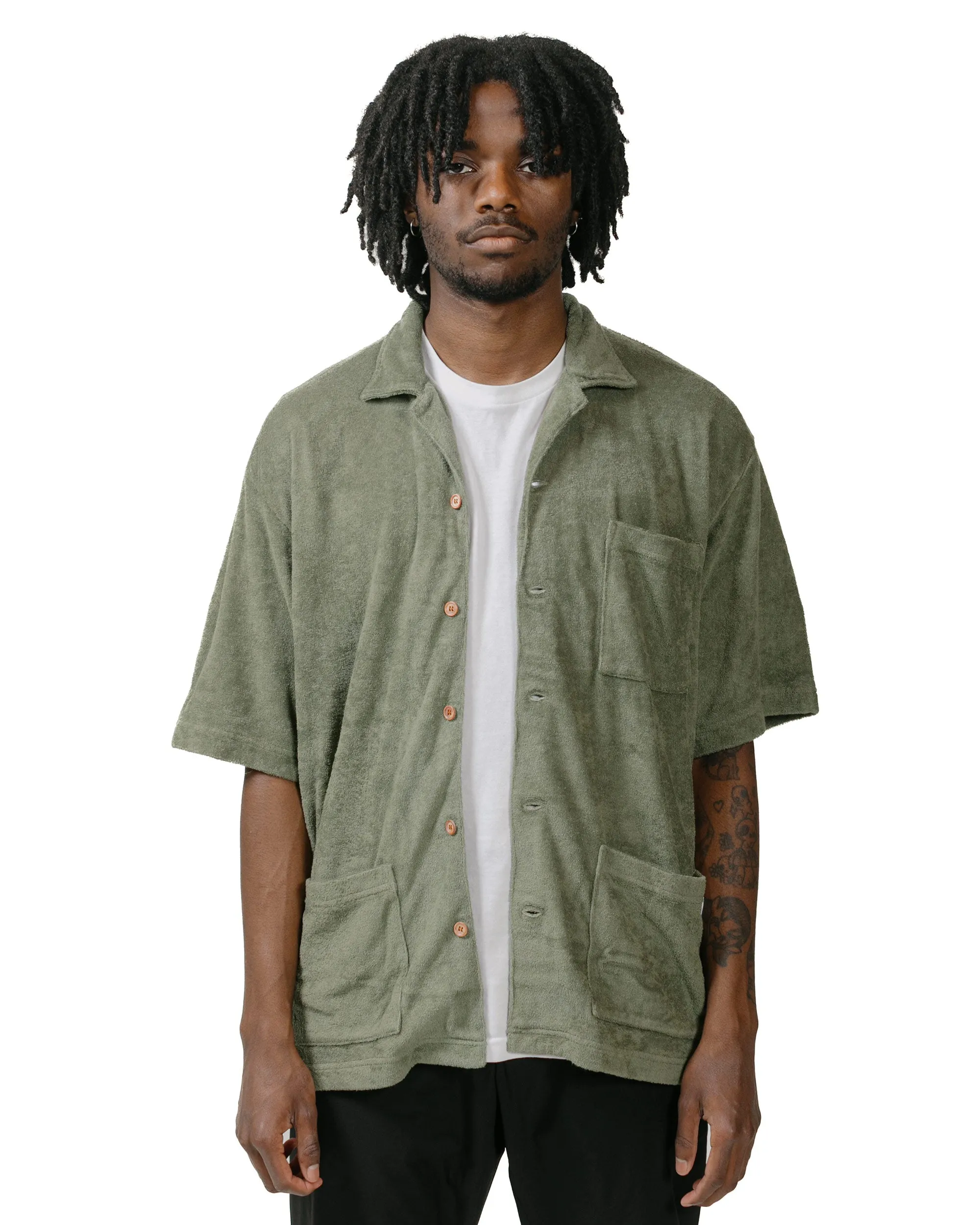 Battenwear Lounge Shirt Olive