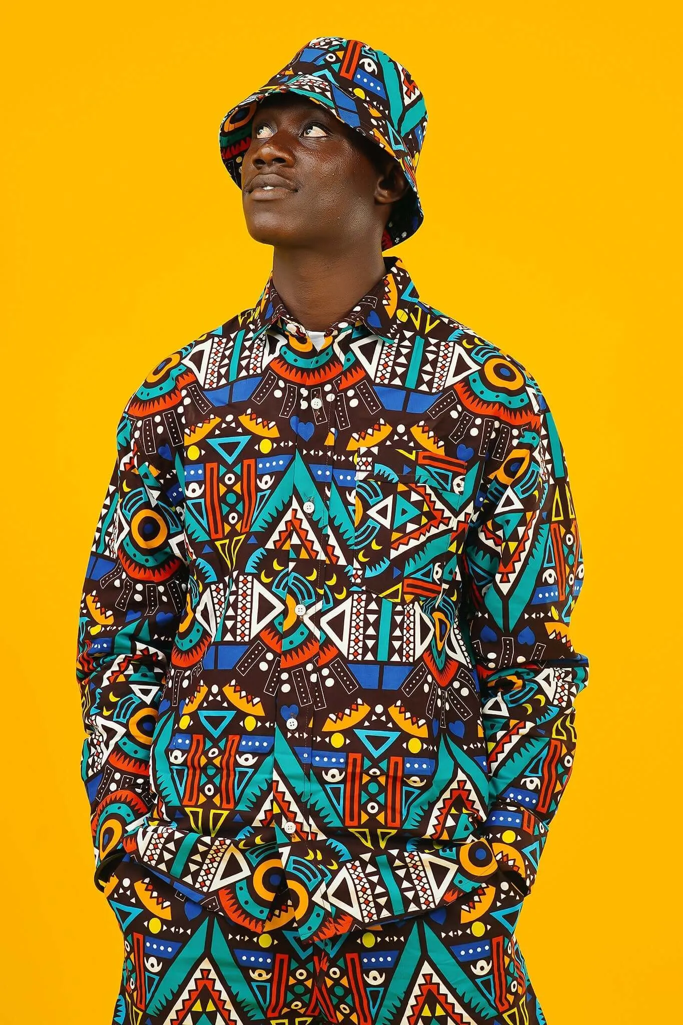 Be Rave African Print Long Sleeve Shirt