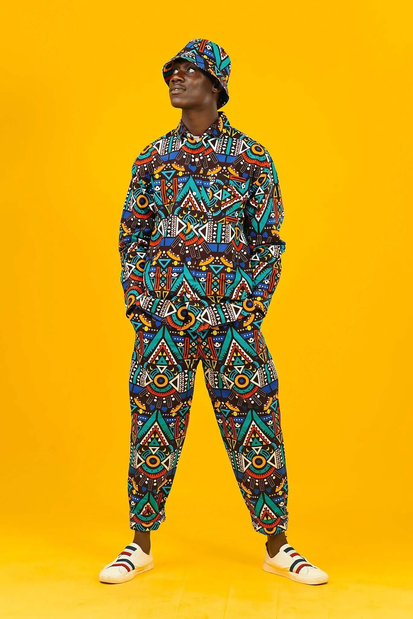 Be Rave African Print Long Sleeve Shirt