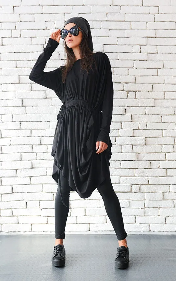 Black Asymmetric Tunic