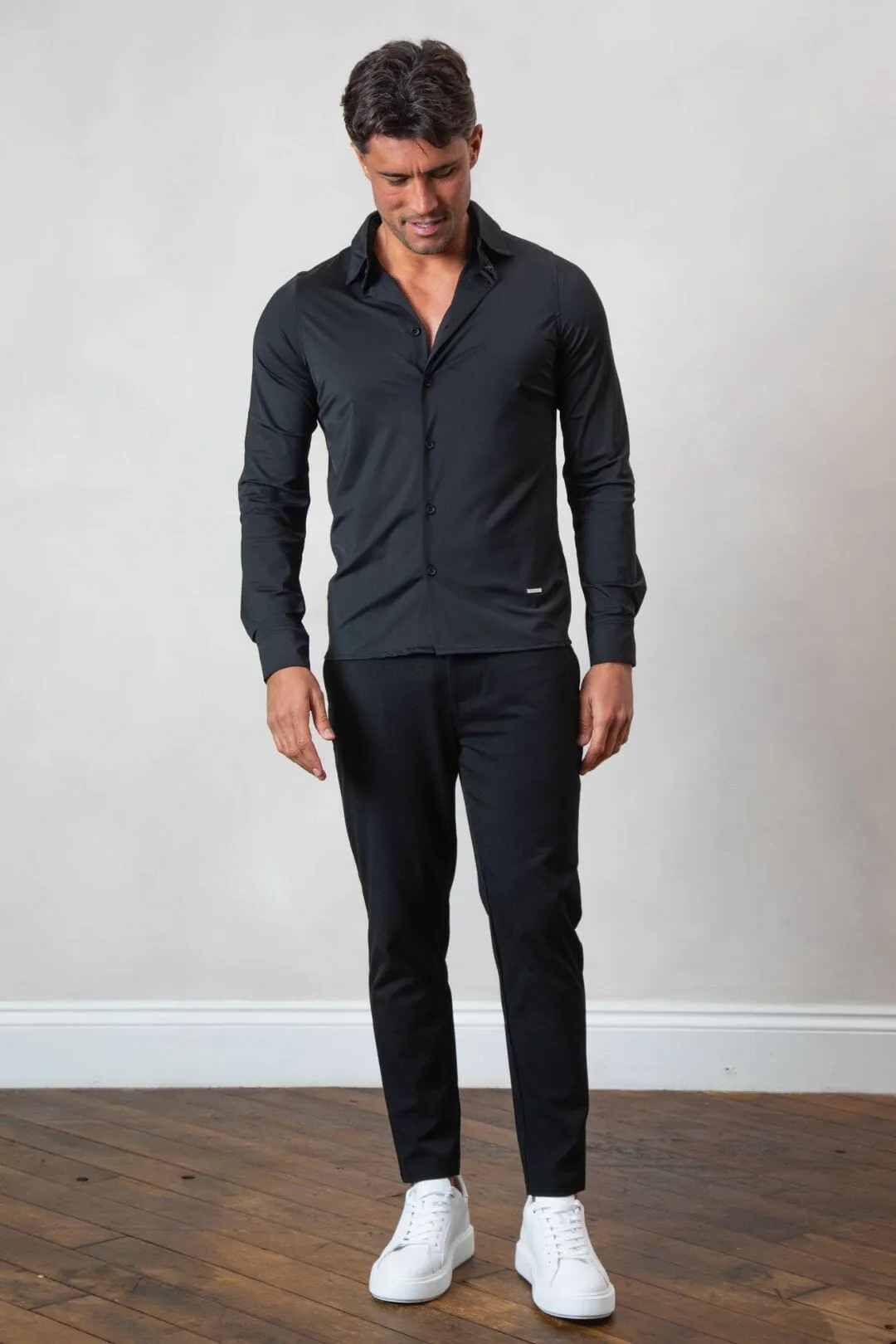 Black Essential Slim Fit Shirt