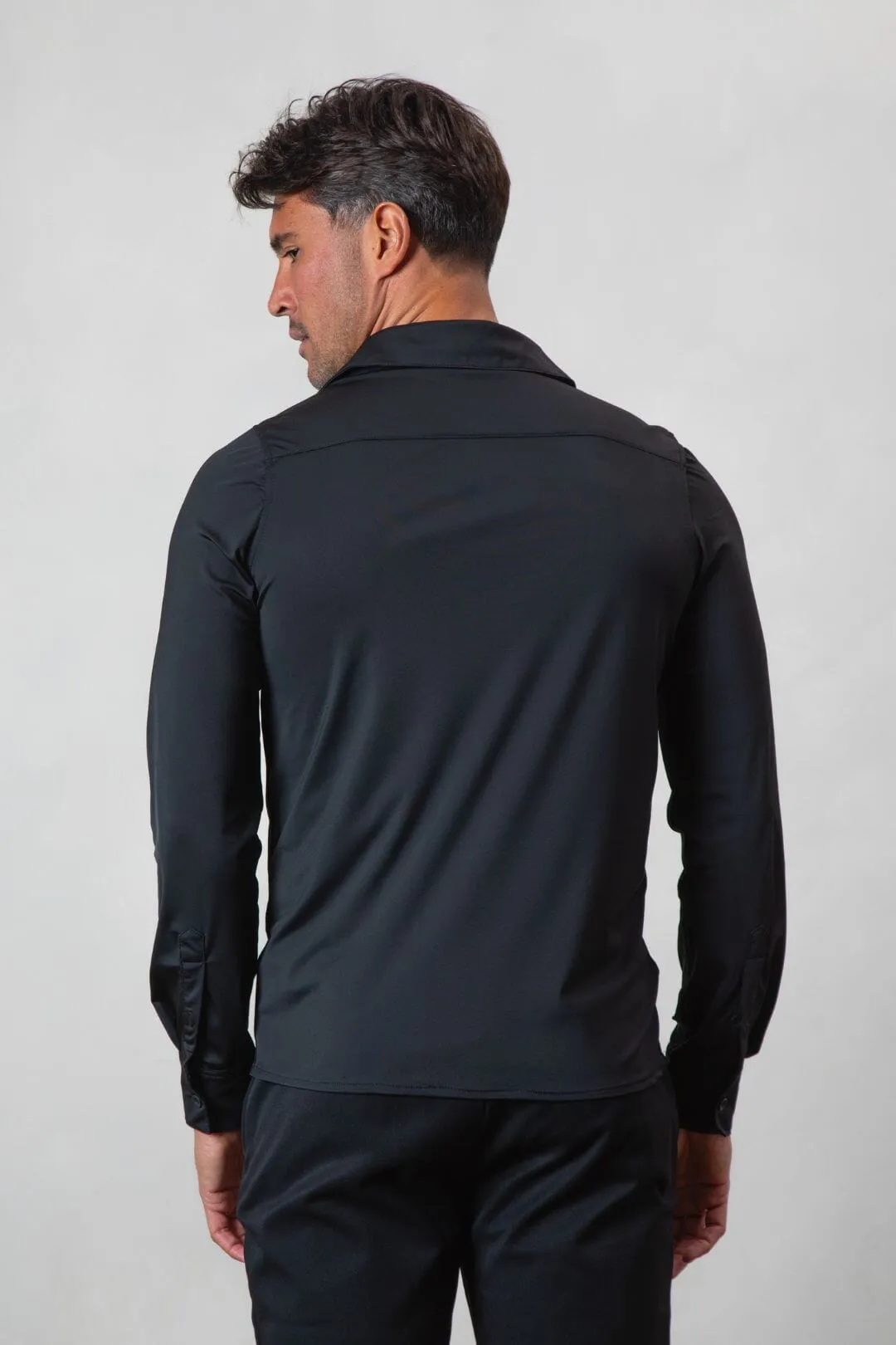 Black Essential Slim Fit Shirt