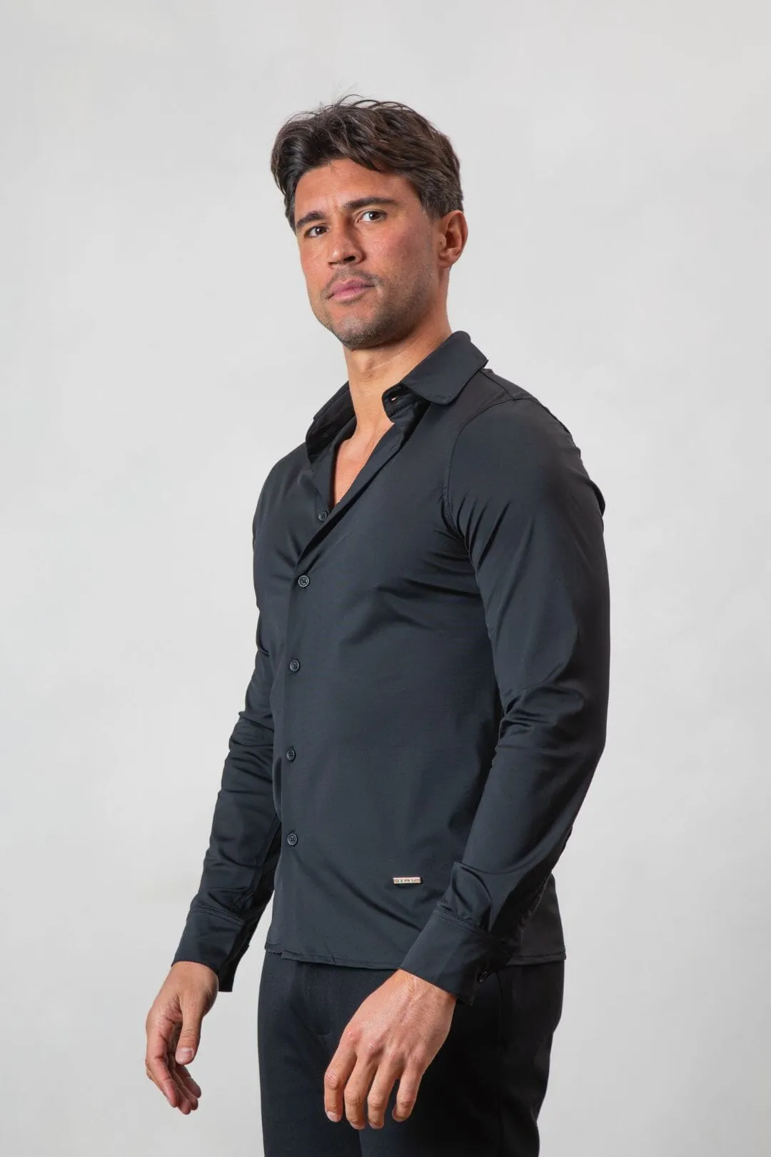 Black Essential Slim Fit Shirt