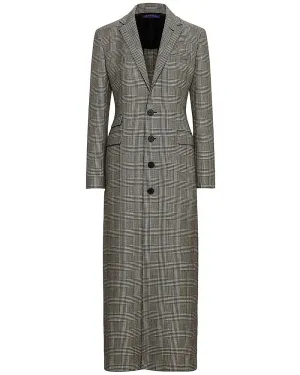 Black Houndstooth Syeda Coat