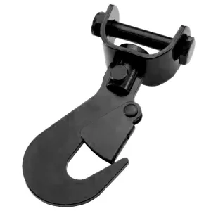 Black Swivel Flat Hook for 2" Webbing | 7,000 lbs. BS