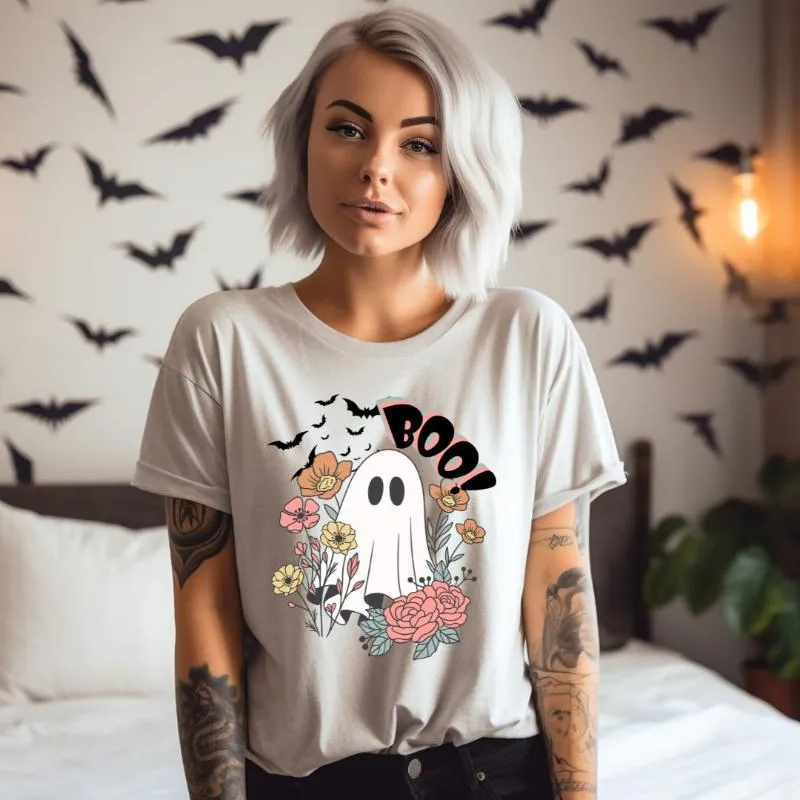 Boo-tiful Blooms Halloween Graphic Tee