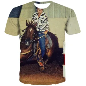 Borse T shirts Men Competition T-shirts Graphic Raced Tshirt Anime Equestrian T-shirts 3d