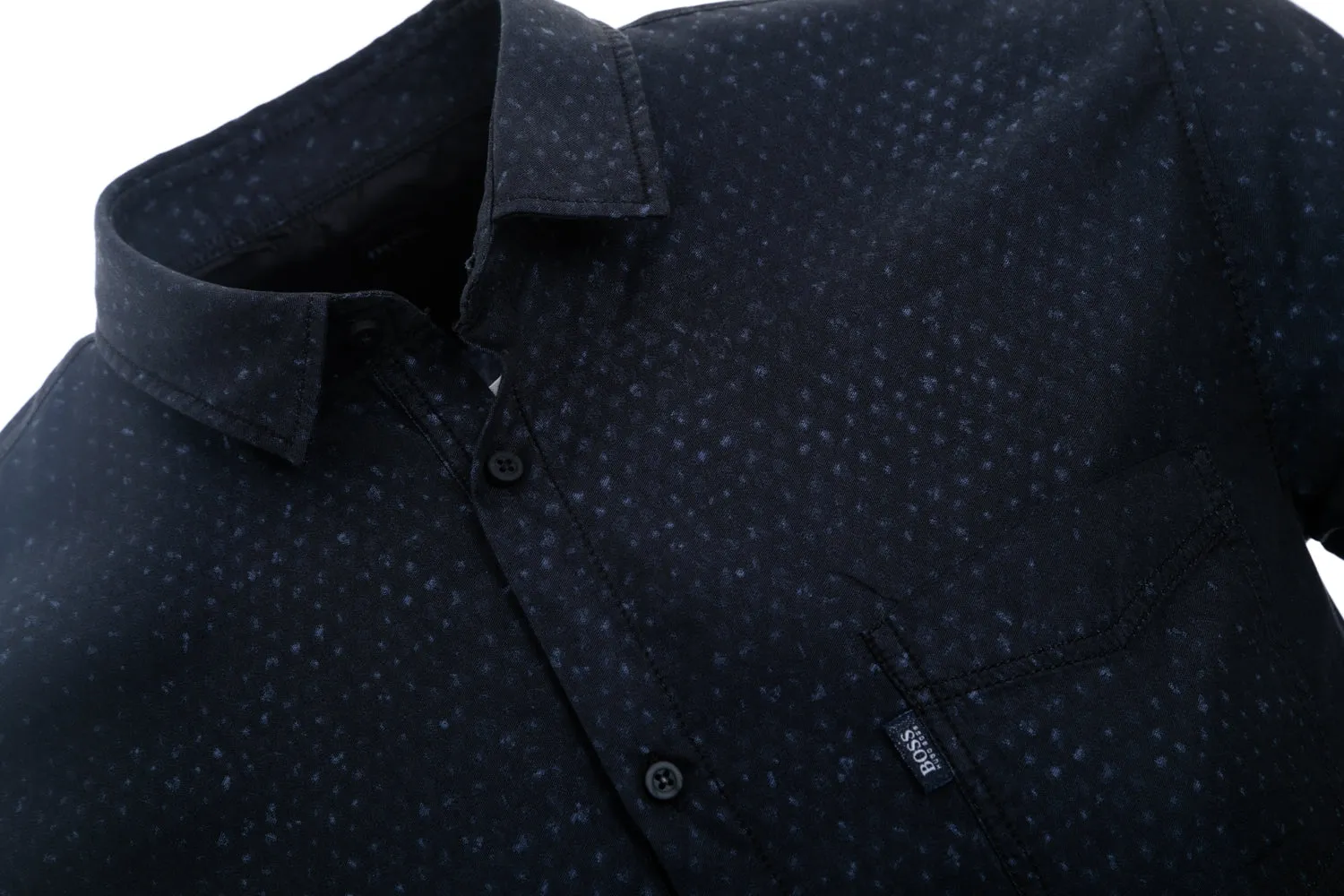 BOSS Magneton_1_Short Short Sleeve Shirt in Navy