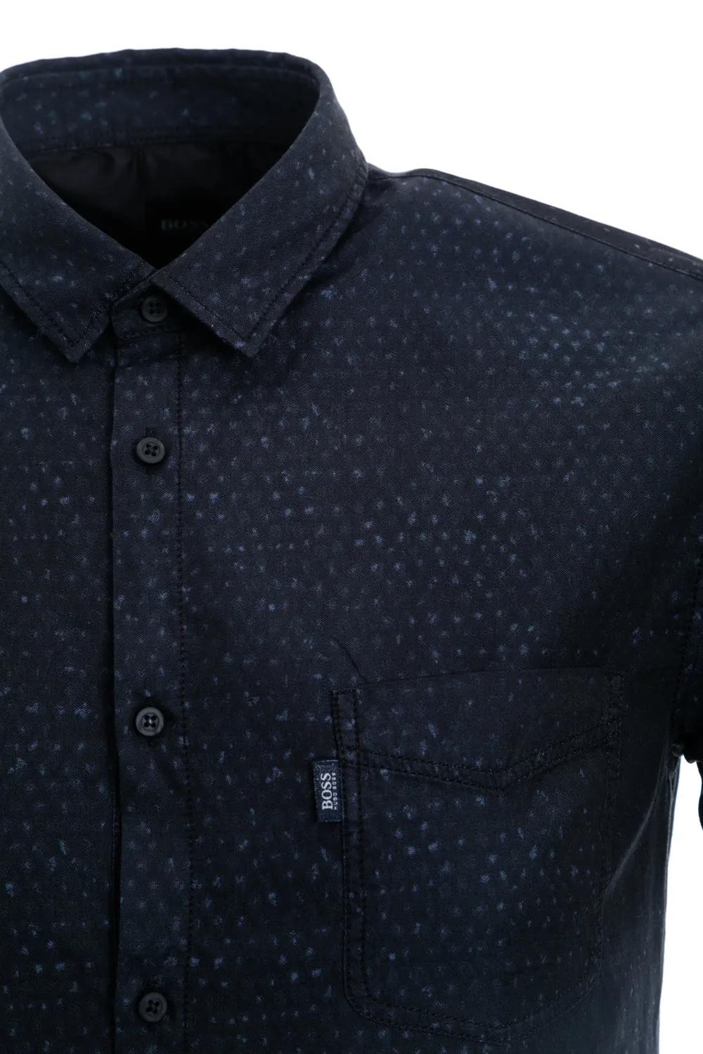 BOSS Magneton_1_Short Short Sleeve Shirt in Navy