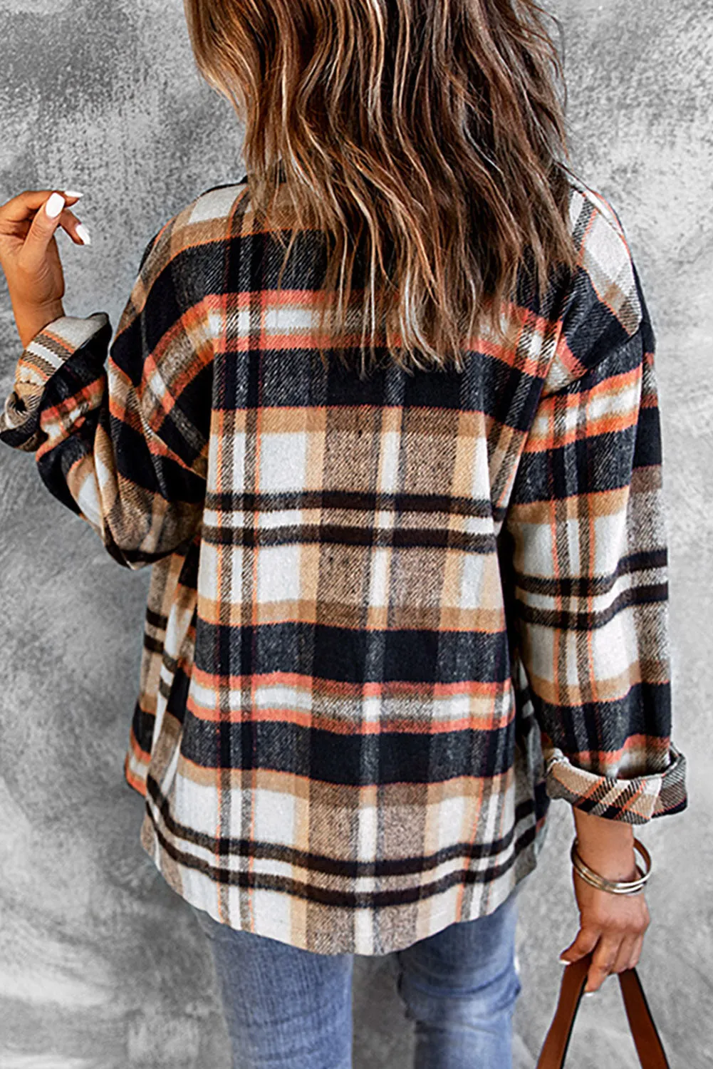 Brown plaid Shacket