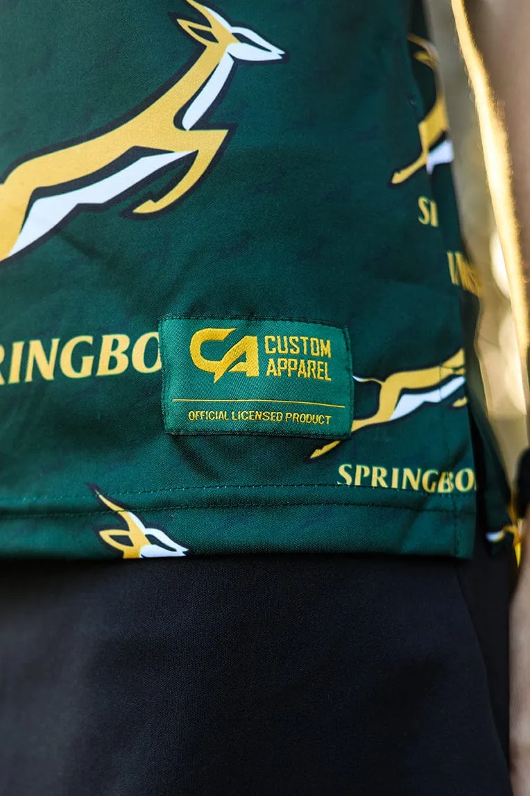 CA Ladies Springbok Golf Shirt | Green Bokke