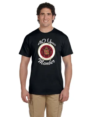 CLC Cadillac LaSalle CLUB MEMBER 40 YEAR ANNIVERSARY T-SHIRT