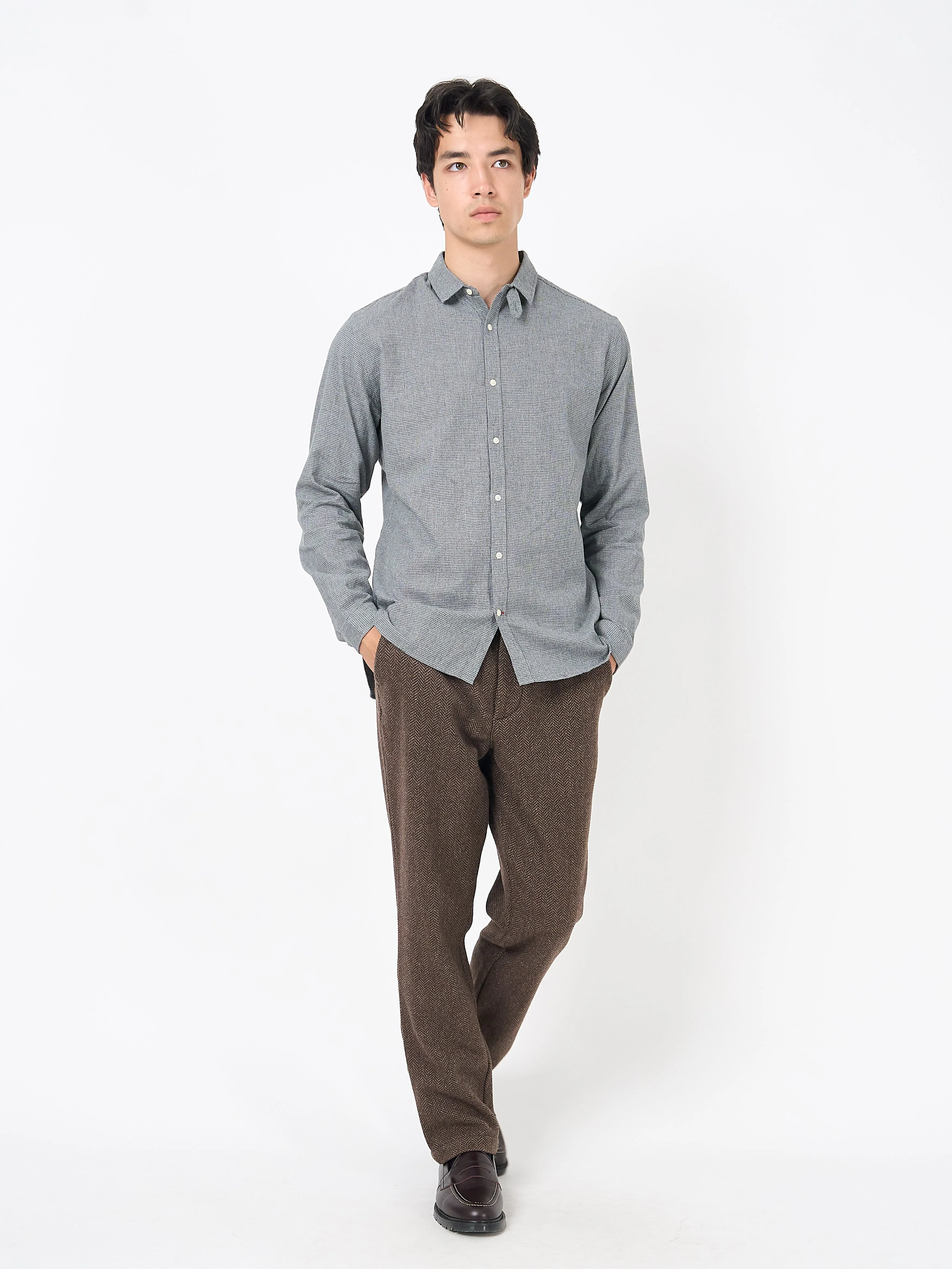 Clerkenwell Tab Shirt Oxman Grey