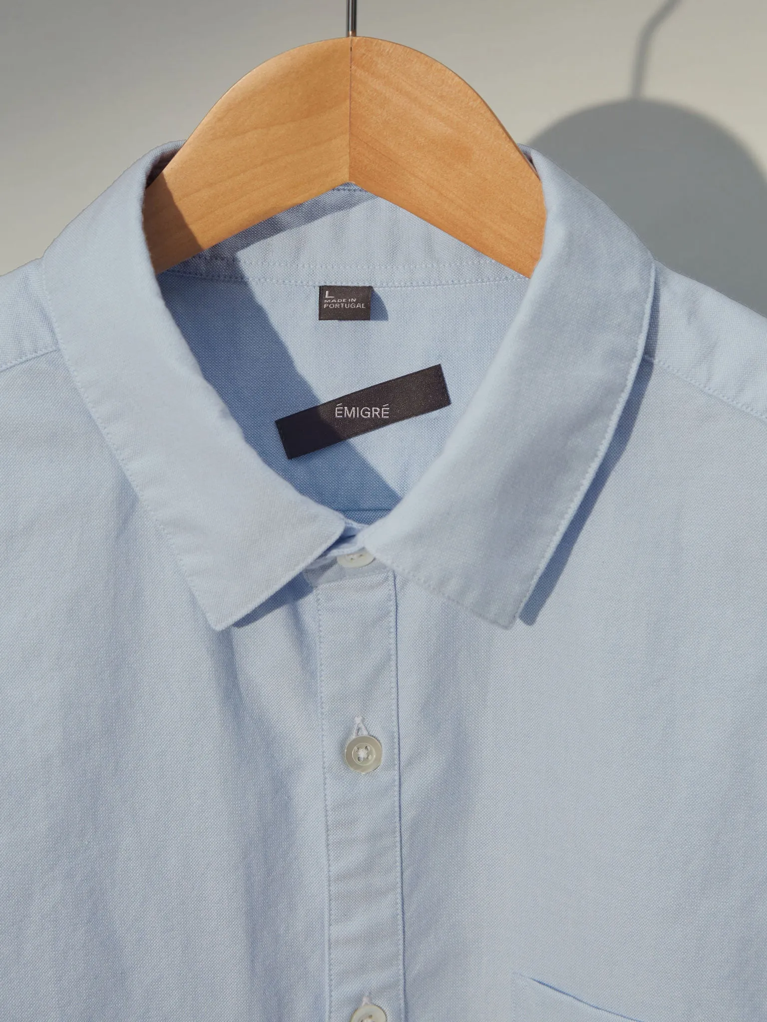 Cotton Oxford Shirt - Lake Blue