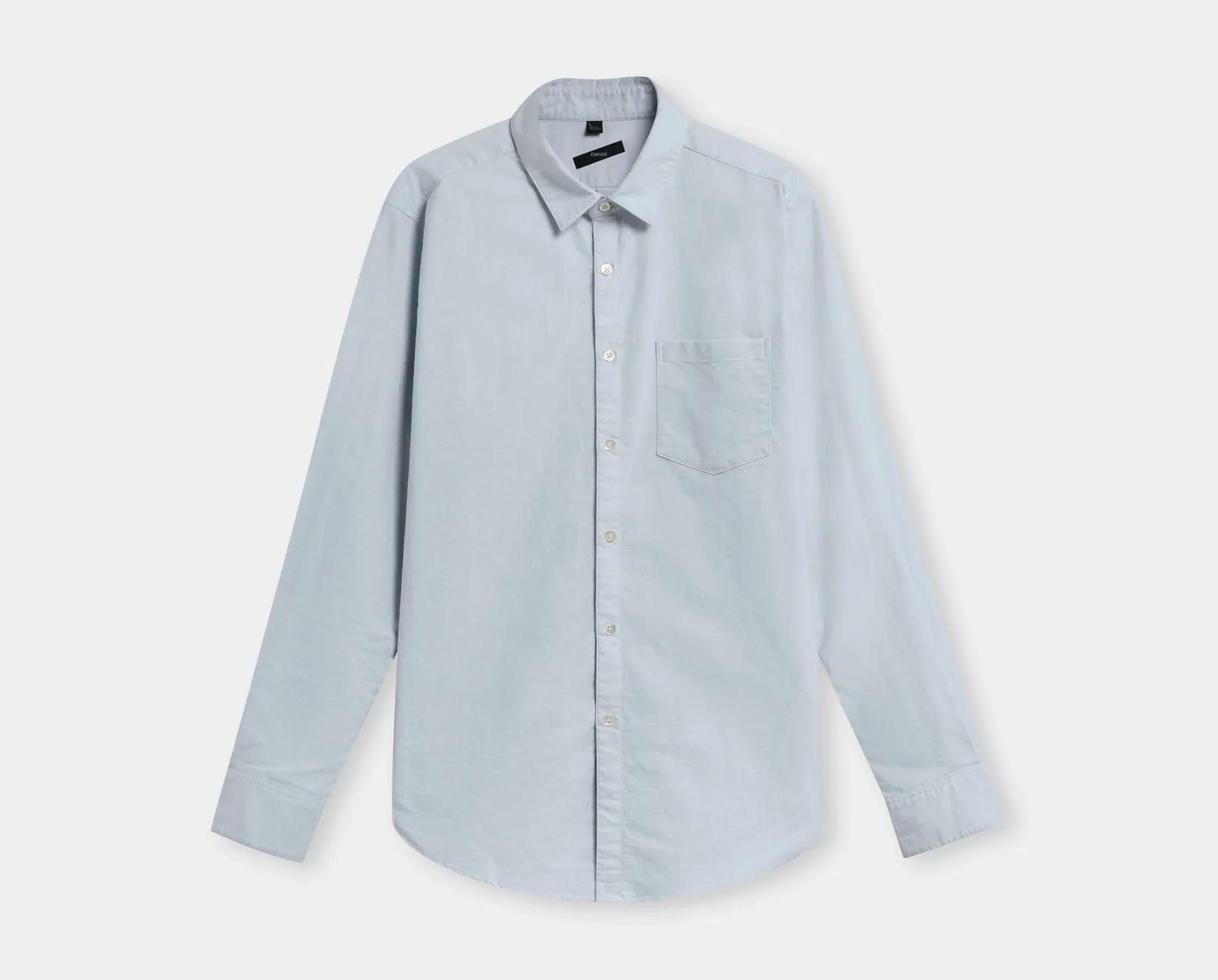 Cotton Oxford Shirt - Lake Blue