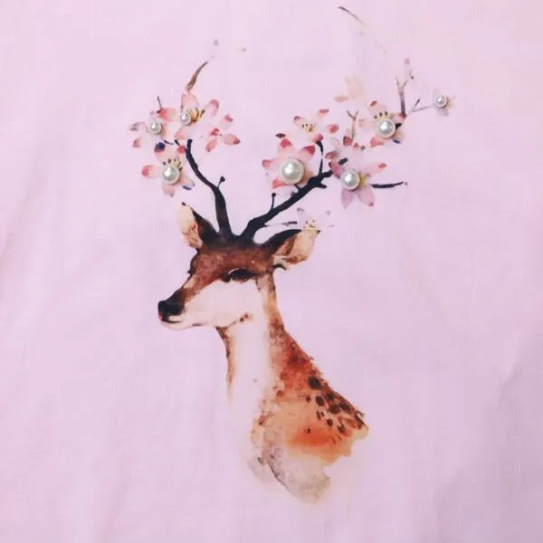 Deer Print Tee