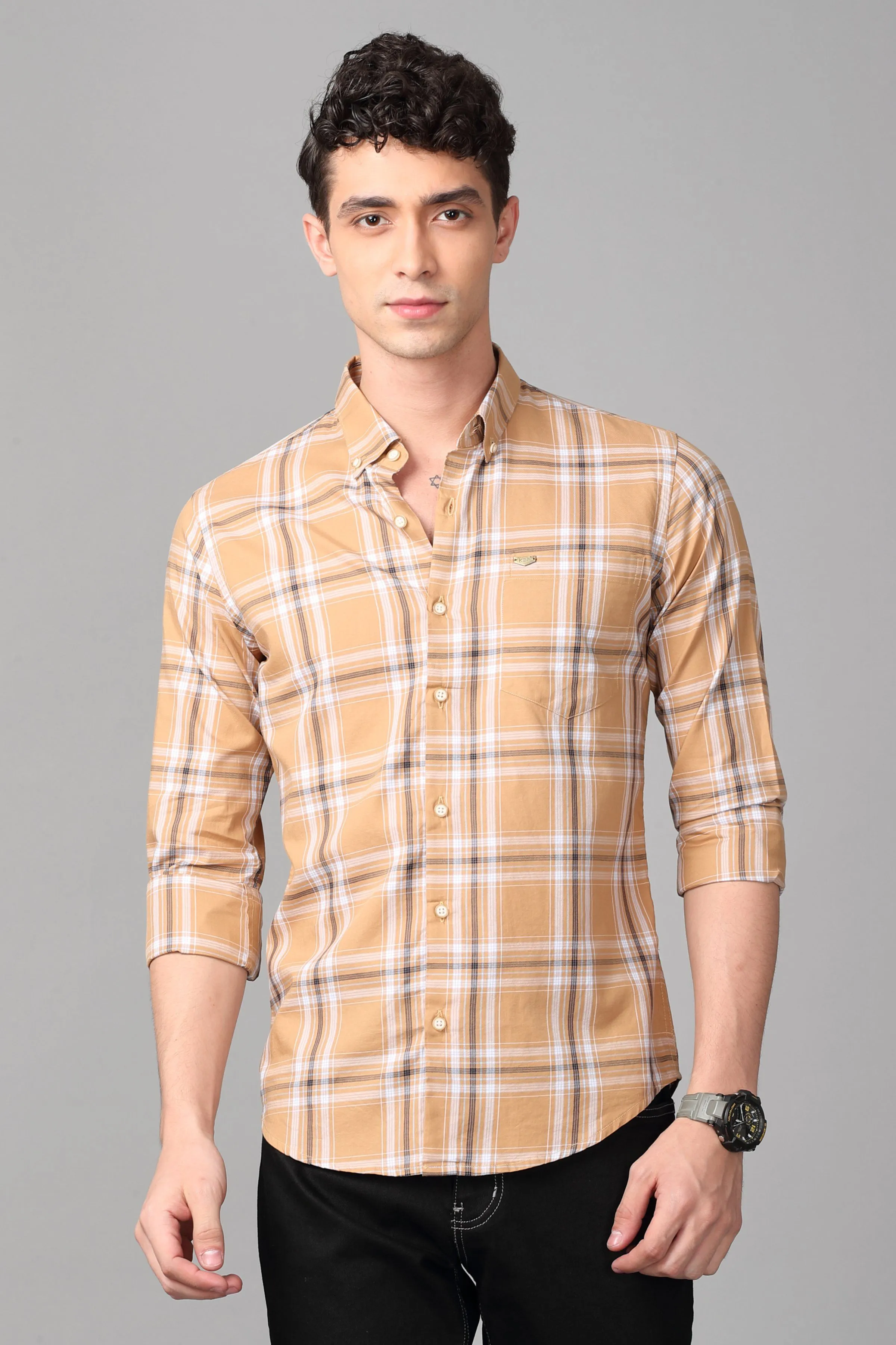 Desert Sand Checks Shirt