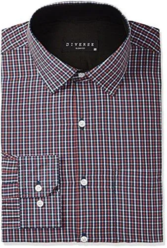 Diverse Men's Formal Shirt (8903905009586_DVF03F1L01-63_42_Multicolor)