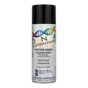 DNA PAINTS Colour Shift Pearl (Bronze to Green) Spray Paint 350ml Aerosol Shifting Sands