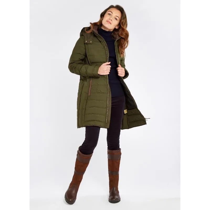 Dubarry Ballybrophy Ladies Down Coat - Olive