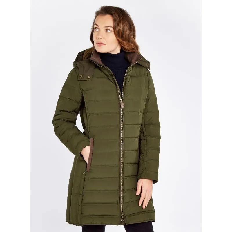 Dubarry Ballybrophy Ladies Down Coat - Olive