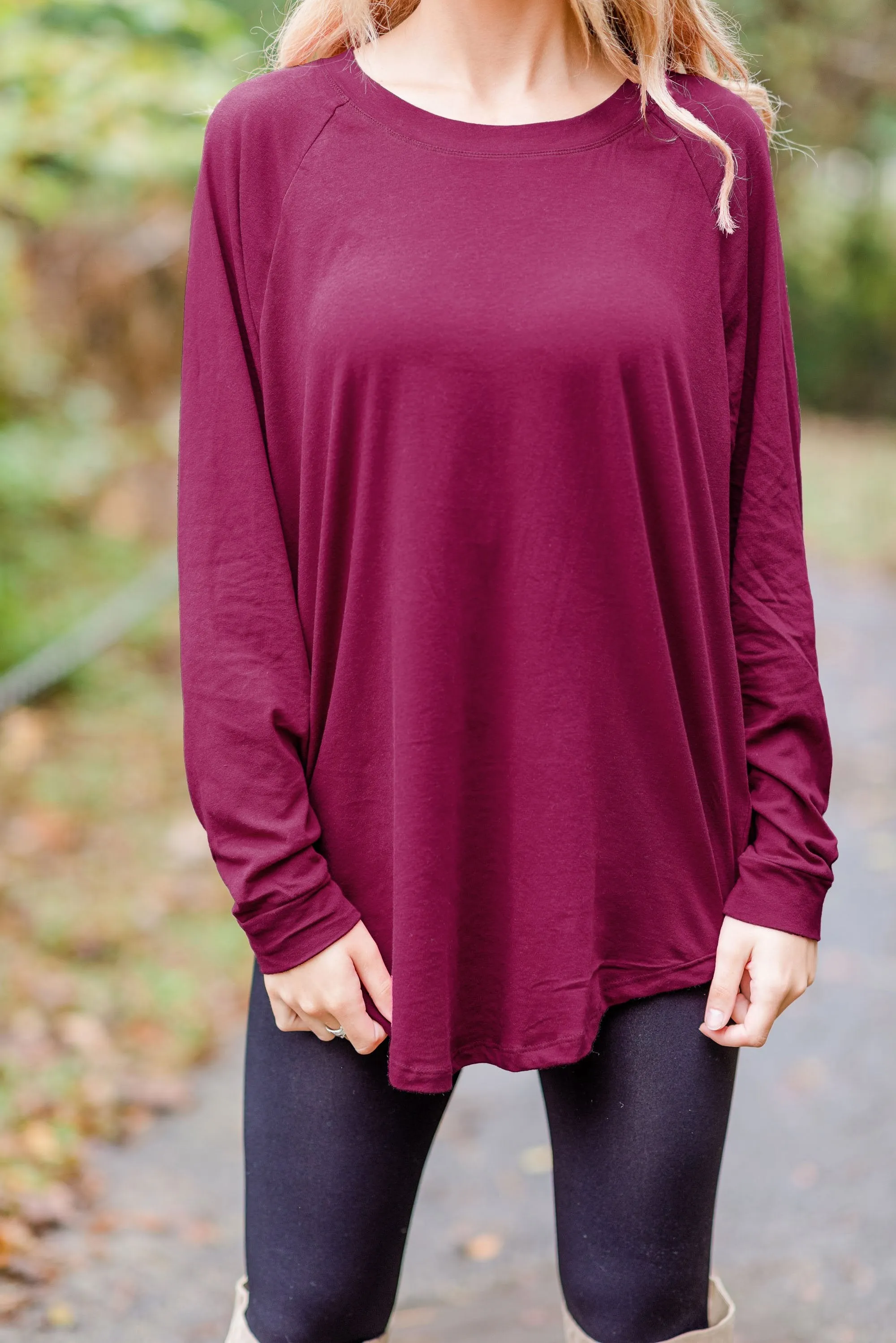 Easy Like Sunday Wine Red Tunic