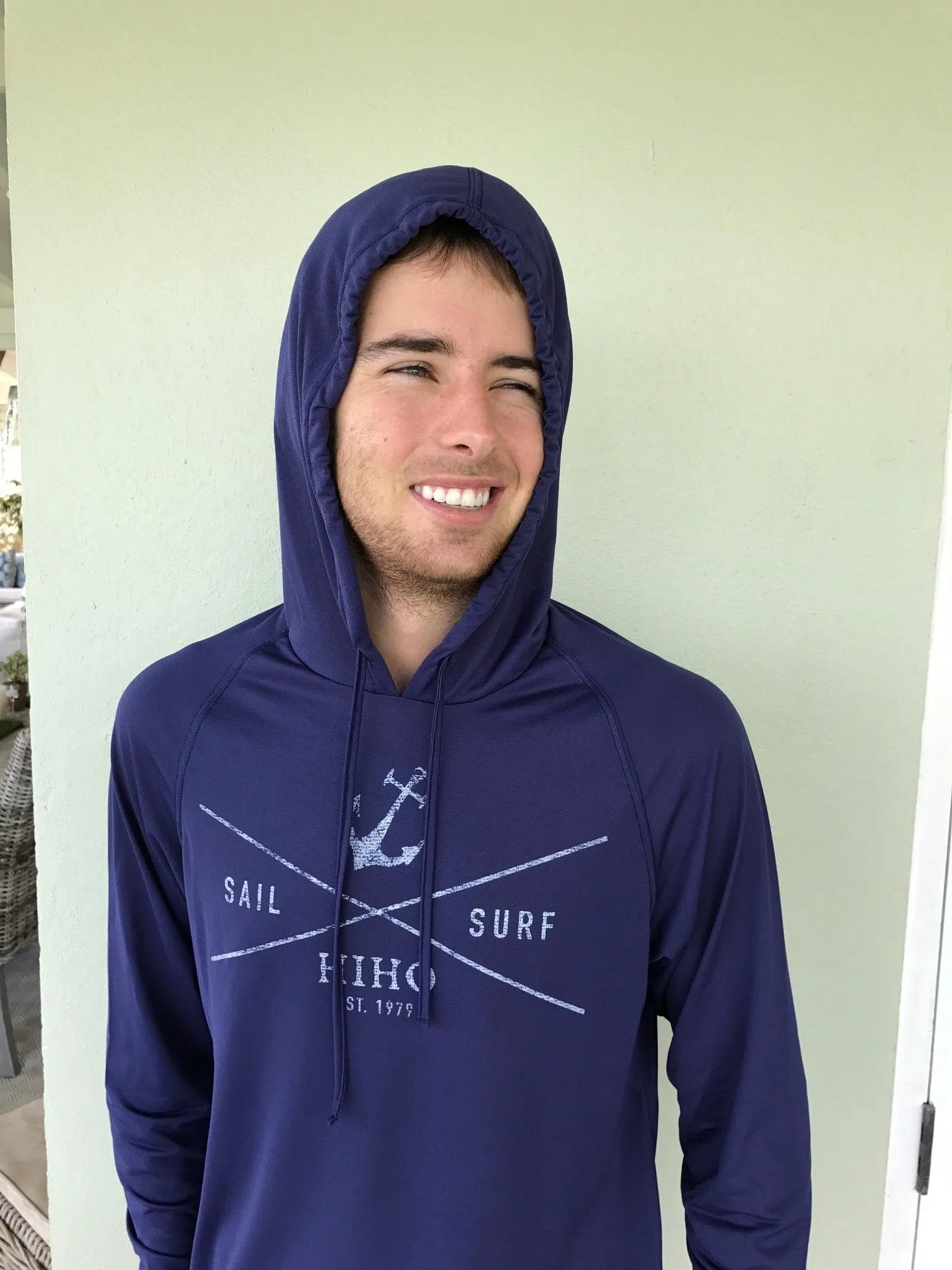 Eli Hoodie Sail & Surf UPF50 Top  - Patriot Blue