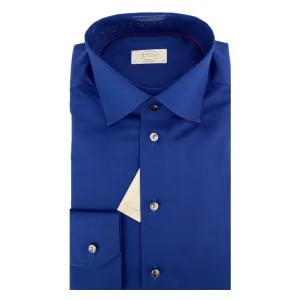 ETON Royal Blue Fine Weave Contemporary Fit Shirt