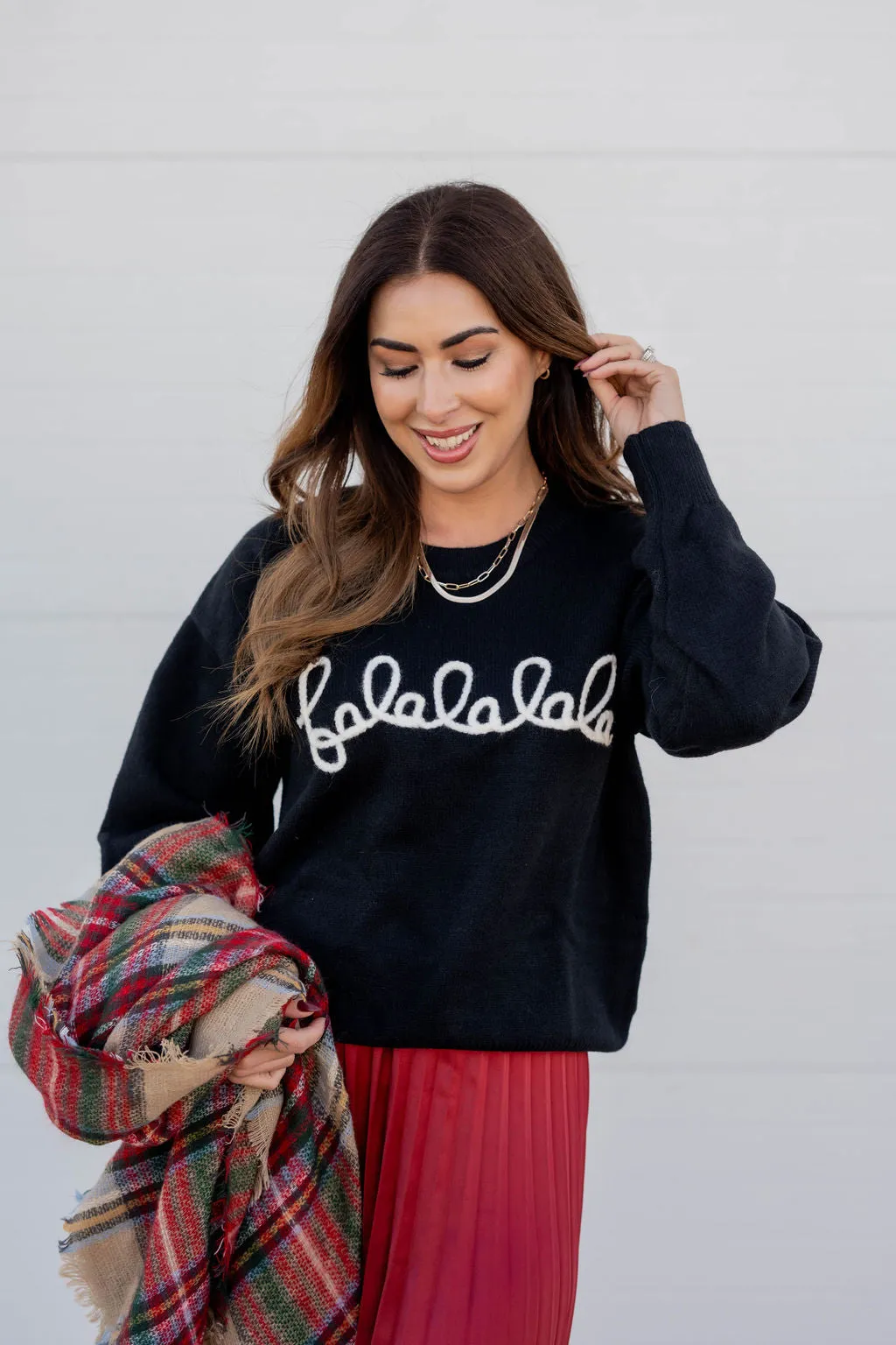 Falalalala Stitched Sweater