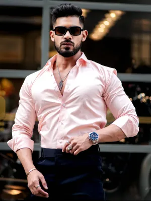 Formy Dust Storm  Luxury Formal Satin Cotton Shirt For Men's