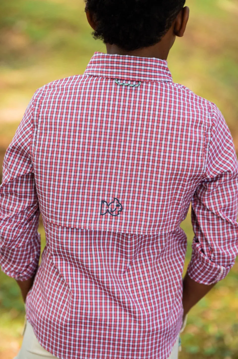 Founders Kids Fishing Shirt - Winterberry Plaid