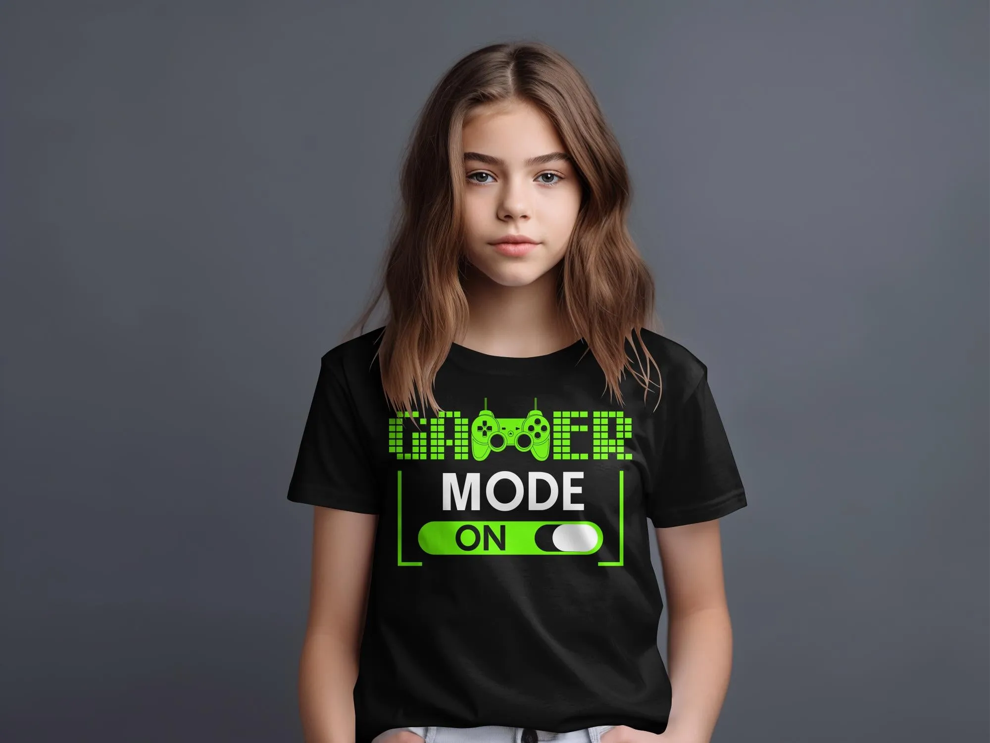 Gamer Mode On Gaming T-Shirt for Boys and Girls