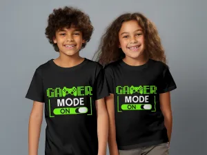 Gamer Mode On Gaming T-Shirt for Boys and Girls